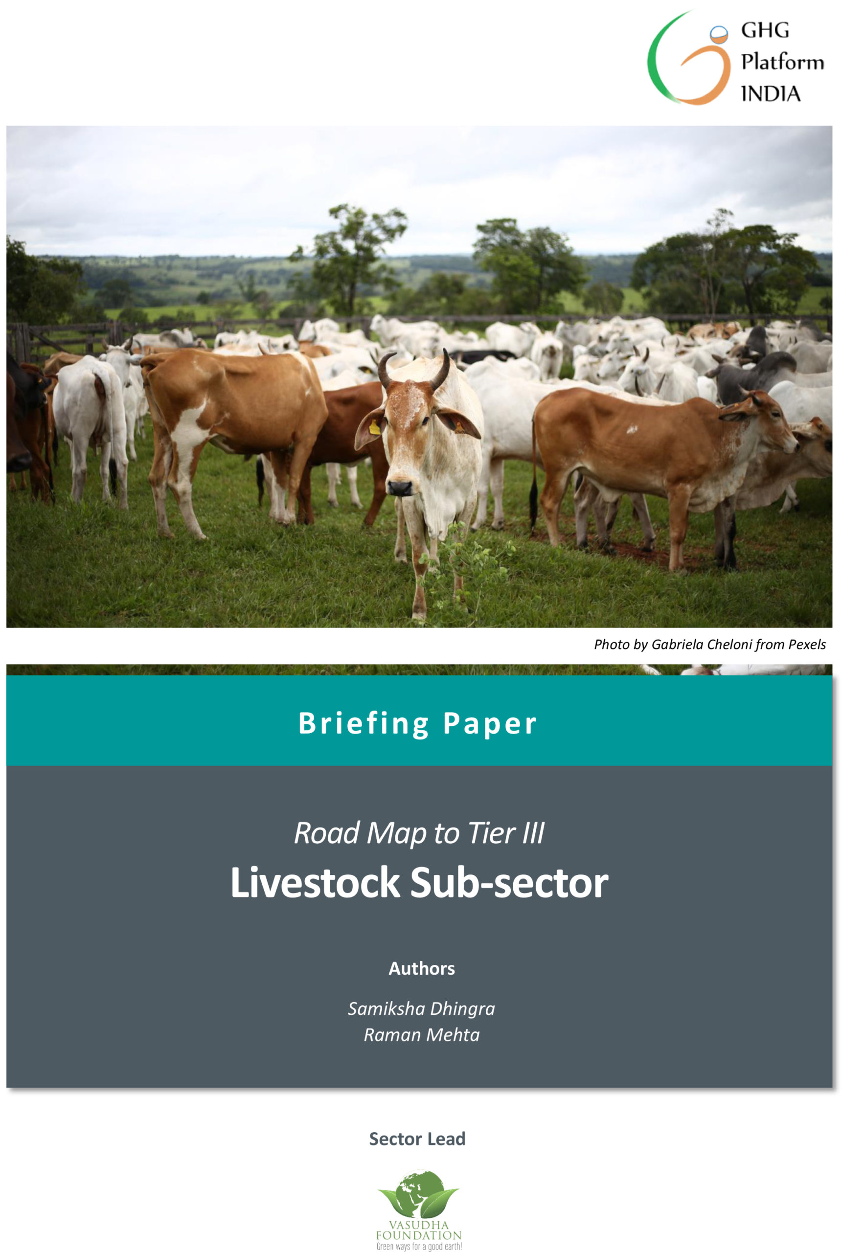 Road Map to Tier III_Livestock Sub-sector